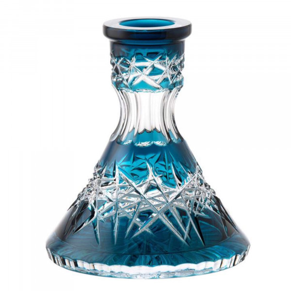 Moze Exclusive Glass - Cone - Deep Cut - Blue
